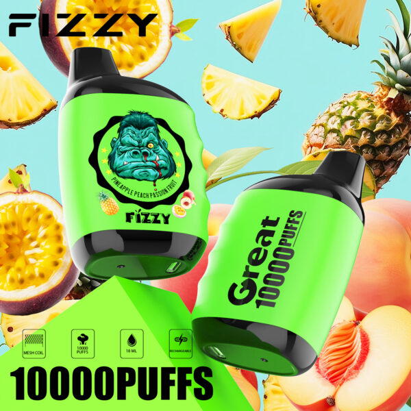 Putojošs-Lieliski-10000-Puffs-2-5-Zems-nikotīna-Atkārtoti uzlādējams-Vienreizlietojamie-Vapes-Arbūzs-Ananāsi-Persiku-Passion-augļi