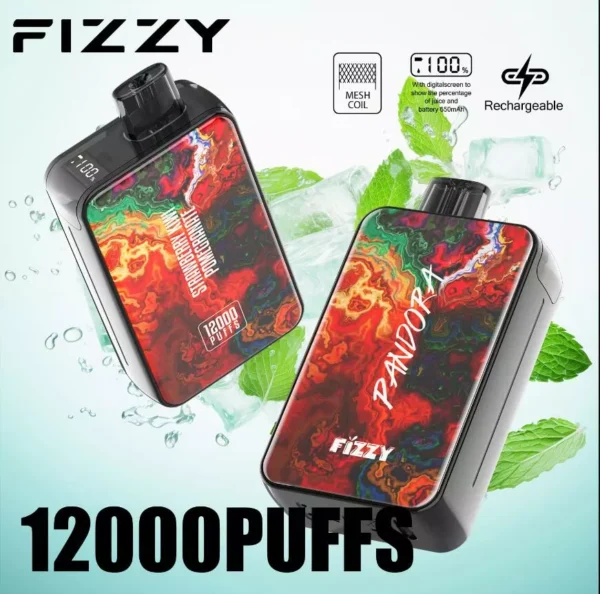 Fizzy-Pandora-12000-preis-12k-puffs-Disposable-Vape-Strawberry-Kiwi-Pomegranate.