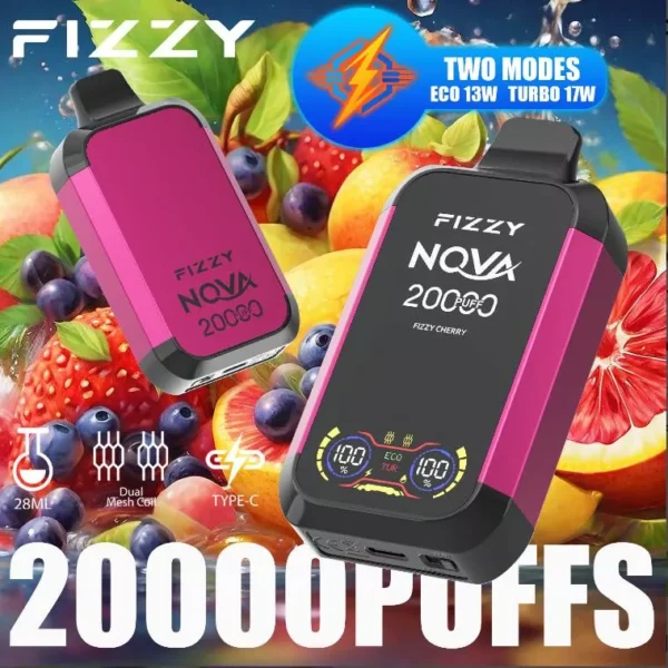 Fizzy-Nova-20000-Puffs-Airflow-Control-20K-Disposable-Vape-Fizzy-Cherry