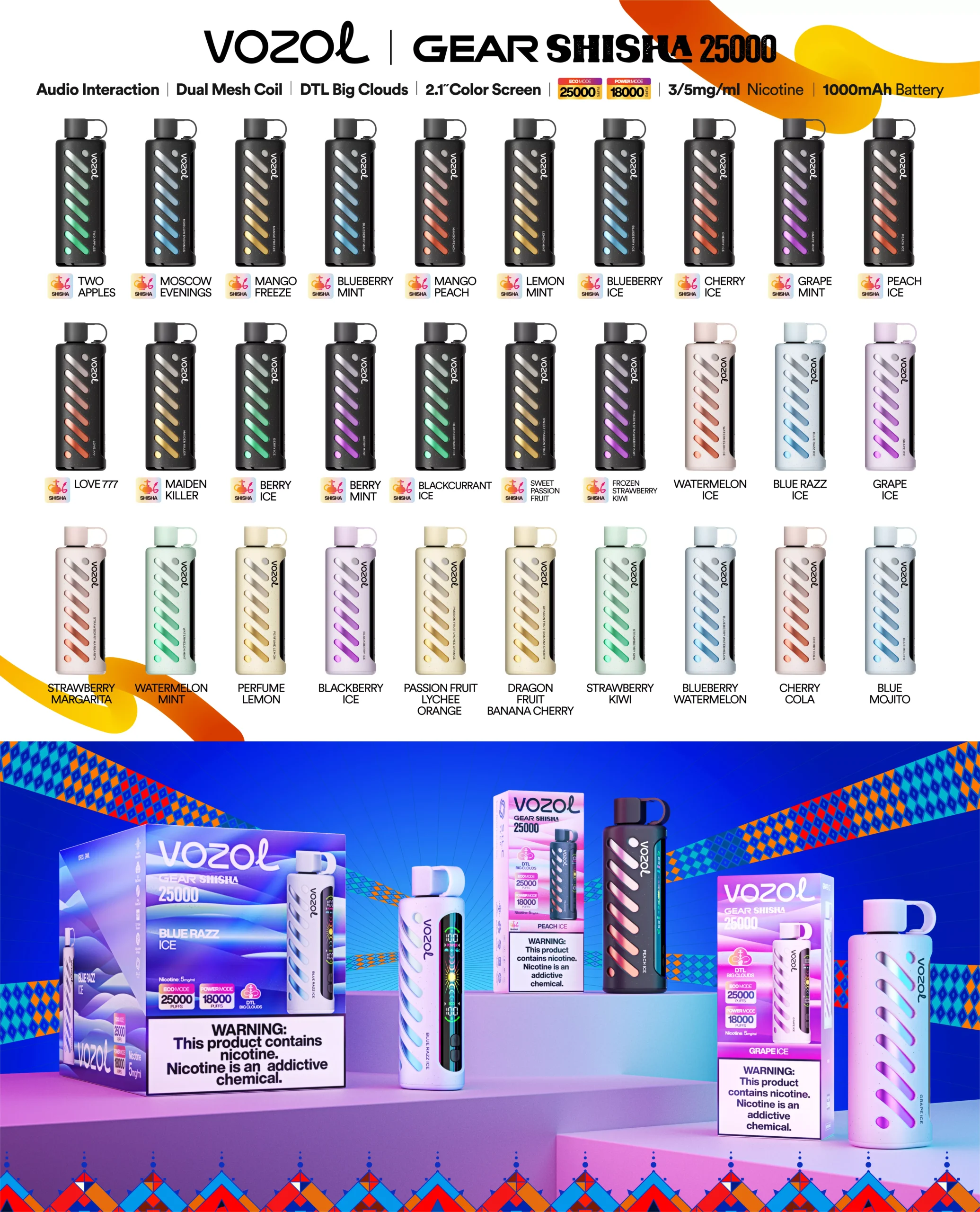 Vozol Gear Shisha 25k 